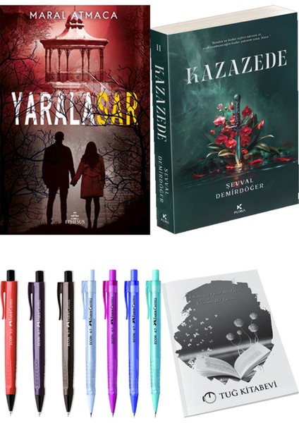 Kazazede 2 ve Ephesus Yayınları Yaralasar 4 Maral Atmaca 2'li Set + Hediyeli