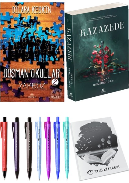 Kazazede 2 ve Ephesus Yayınları Düşman Okullar 2 Dilara Keskin 2'li Set + Hediyeli