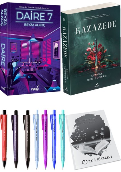 Kazazede 2 ve Daire 7 Beyza Alkoç 2li Set + Hediyeli