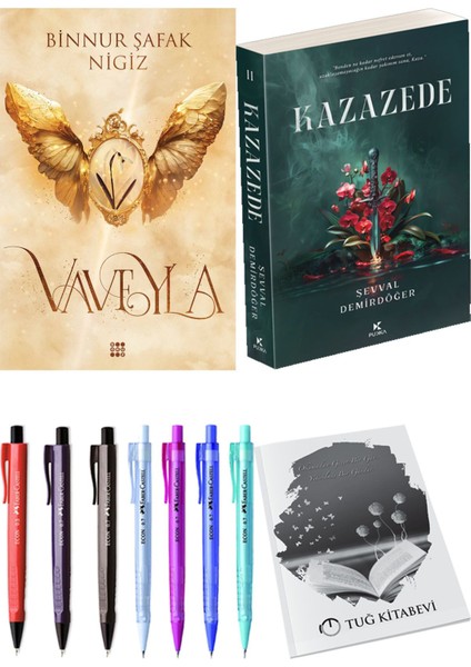 Kazazede 2 ve Dokuz Yayınları Vaveyla 1 Sönmüş Binnur Şafak Nigiz 2'li Set + Hediyeli