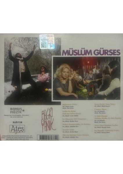 Dikkat CD CD Müslüm Gürses ‎– Bağrı Yanık CD Dıgıpack