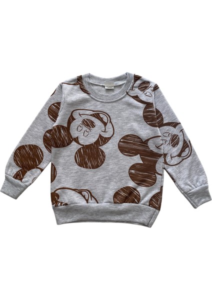 Erkek Çocuk Pamuklu 2 Iplik Şardonlu Mickey Mouse Desenli Pijama Takımı fiyatları