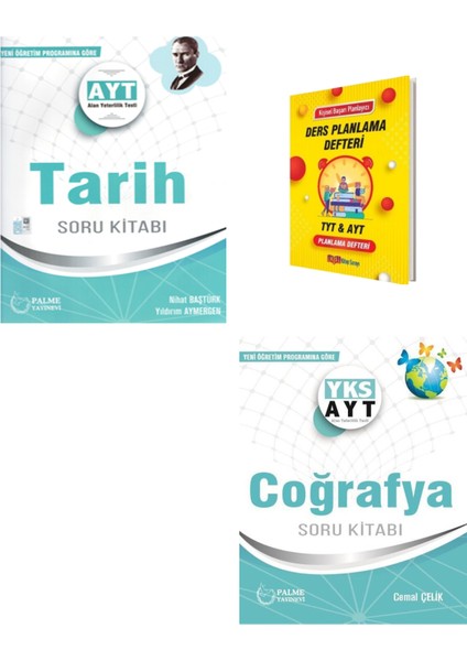 AYT Tarih ve Coğrafya Soru Kitabı - Planlama Defteri