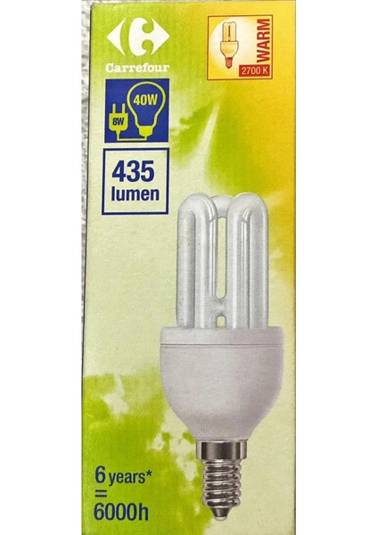 8 Watt Tasarruflu Ampul-Sarı Işık