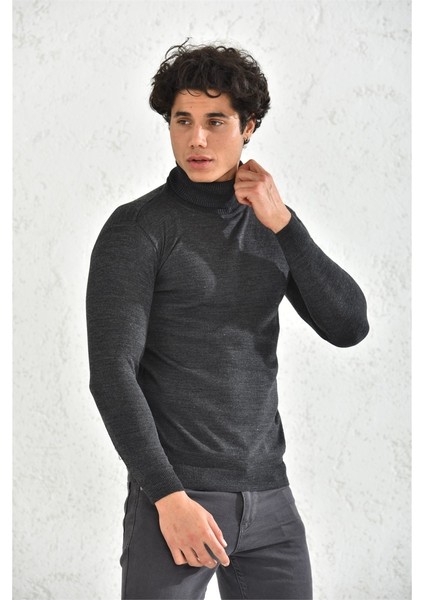 Düz Balıkçı Trender Erkek Kazak 6620 Antrasit fiyatları