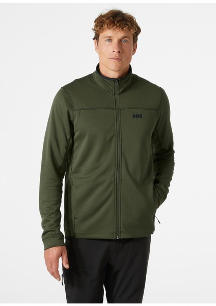 Helly Hansen Swift Midlayer Yeşil Erkek Fermuarlı Sweatshirt