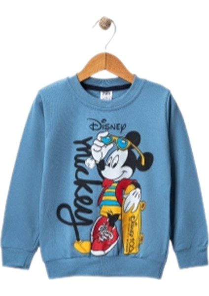 Erkek Çocuk Bisiklet Yaka Baskılı Sweatshirt 2/8 Yaş