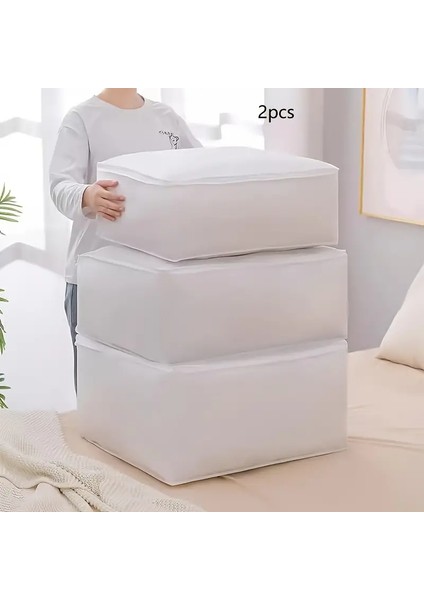 6 Adet Gri Plus Boy Baza Altı & Gardrop Yorgan Ve Kıyafet Hurcu 100x50x50
