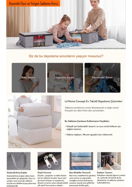 2 Adet Siyah Küçük Boy Baza Altı & Gardrop Yorgan Ve Kıyafet Hurcu 30x22,5x20 fırsatları