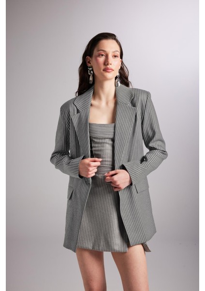 Eden Blazer Ceket Gri