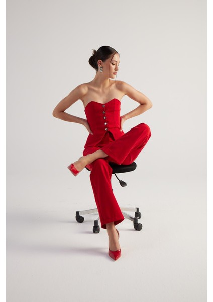 Nia Pantolon Kırmızı modelleri