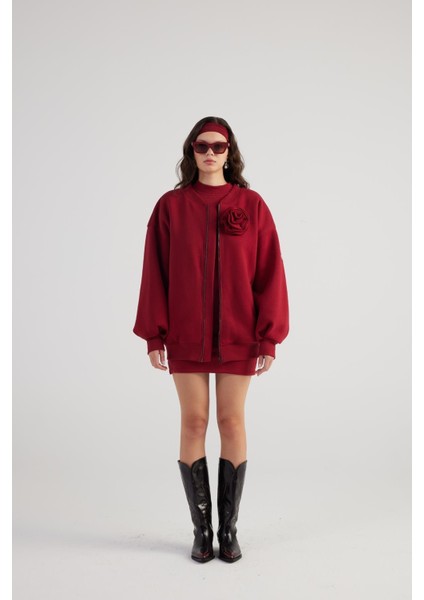 Alexa Bomber Ceket Bordo modelleri