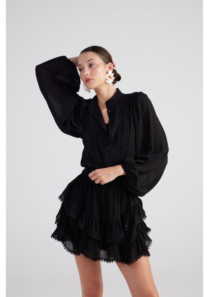 Pixie Gömlek Siyah modelleri