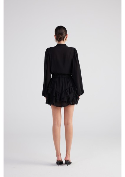 Pixie Gömlek Siyah indirimleri