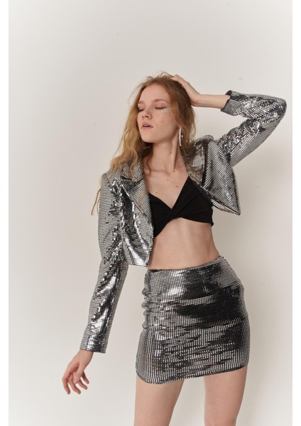 Glammy Ceket Gri