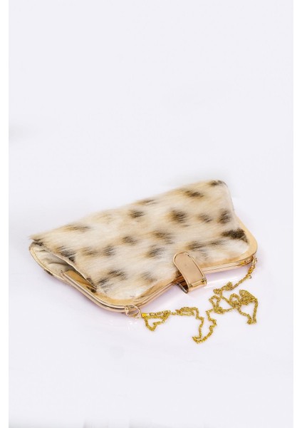 Bej Suni Kürk Zincirli El ve Omuz Clutch Portföy Çanta fırsatları