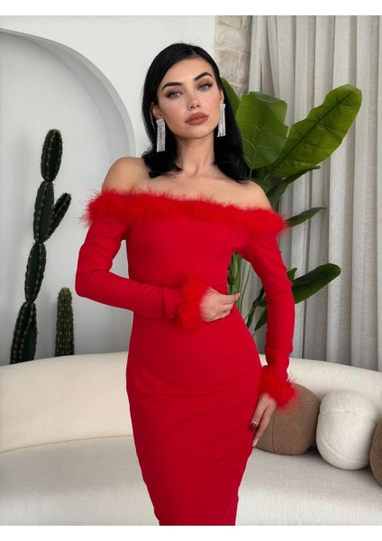 Tasarım Püsküllü Atlas Elbise modelleri