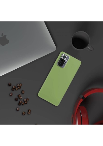 Xiaomi Redmi Note 10 Pro İnce Mat Silikon Kılıf Yeşil modelleri