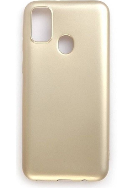 Samsung Galaxy M21 Premium Silikon Kılıf Gold