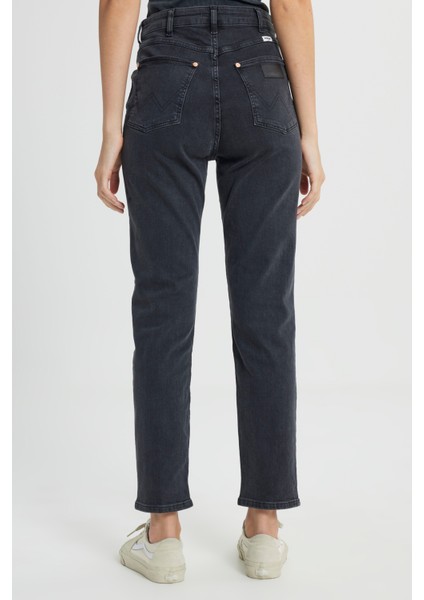 Straight Fit Düz Kesim Yüksek Bel Esnek Jean Kot Pantolon fırsatları