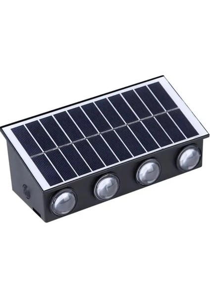CT-8010 Kos Solar LED Aplik Gün Işığı 50LM 20W Güneş Enerjili Ev / Bahçe / Ofis Duvar Şarjlı Dış Cephe Aydınlatma 3200K IP65