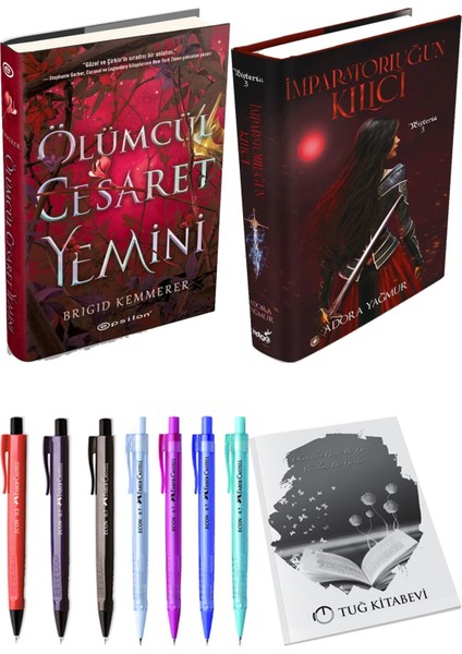Imparatorluğun Kılıcı Ciltli ve Ölümcül Cesaret Yemini Ciltli Brigid Kemmerer 2li Set