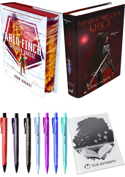 Imparatorluğun Kılıcı Ciltli ve Arlo Finch Alevler Vadisi Ciltli John August 2li Set