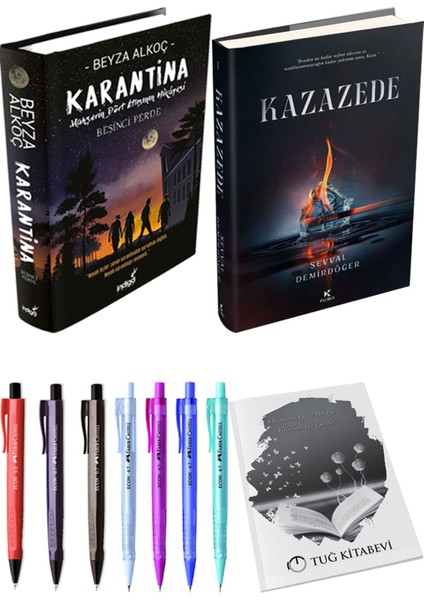 Kazazede 1 Ciltli ve Karantina 5 Ciltli Beyza Alkoç 2li Set