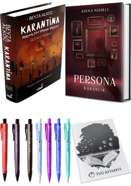 Persona Karanlık Ciltli ve Karantina 3 Ciltli Beyza Alkoç 2li Set