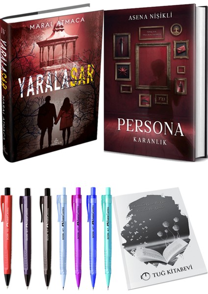 Persona Karanlık Ciltli ve Ephesus Yayınları Yaralasar 4 Ciltli Maral Atmaca 2li Set