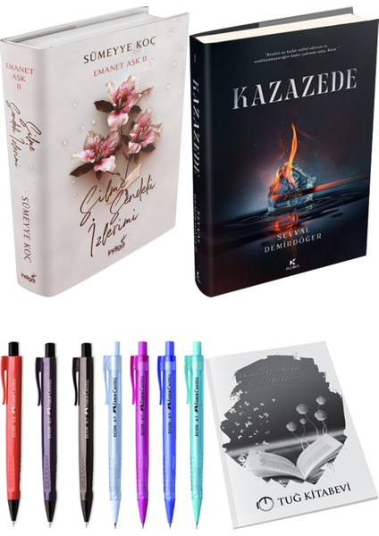 Kazazede 1 Ciltli ve Silme Sendeki Izlerimi Ciltli Sümeyye Koç 2li Set