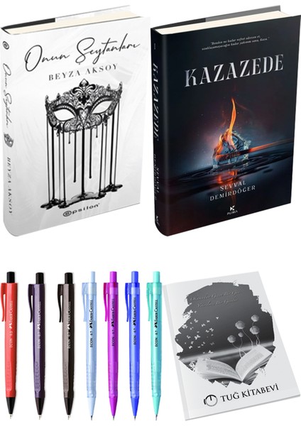Kazazede 1 Ciltli ve Epsilon Yayınevi Onun Şeytanları Ciltli Beyza Aksoy 2li Set