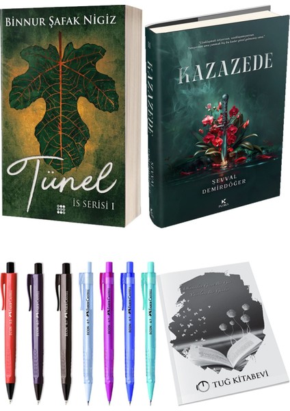 Kazazede 2 Ciltli ve Is Serisi 1 Tünel Ciltli Binnur Şafak Nigiz 2li Set