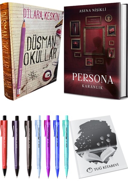 Persona Karanlık Ciltli ve Ephesus Düşman Okullar 1 Ciltli Dilara Keskin 2li Set