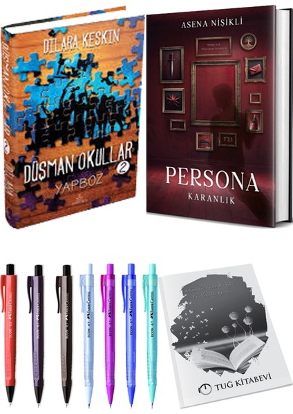 Persona Karanlık Ciltli ve Ephesus Düşman Okullar 2 Ciltli Dilara Keskin 2li Set