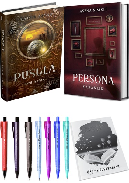 Persona Karanlık Ciltli ve Pusula 2 Kızıl Şafak Ciltli Kader Arvas 2li Set