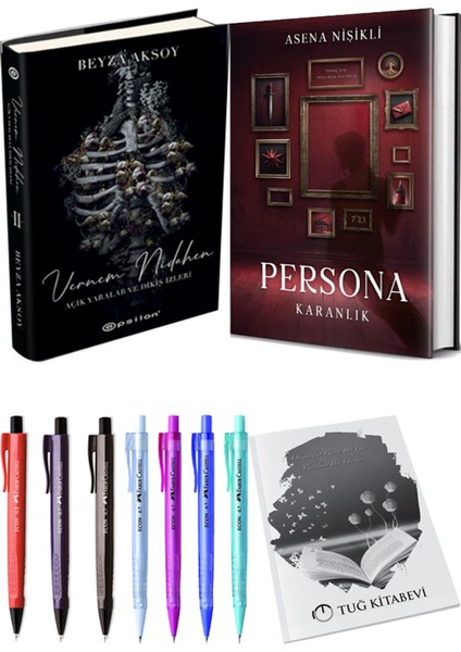 Persona Karanlık Ciltli ve Epsilon Vernem Nidahen Ciltli Beyza Aksoy 2li Set