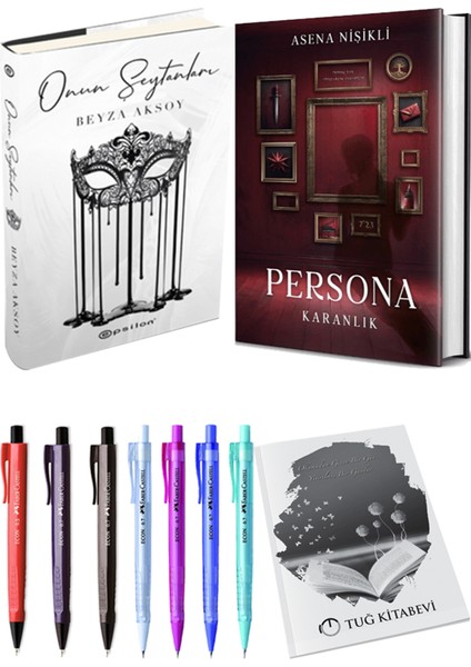 Persona Karanlık Ciltli ve Epsilon Yayınevi Onun Şeytanları Ciltli Beyza Aksoy 2li Set