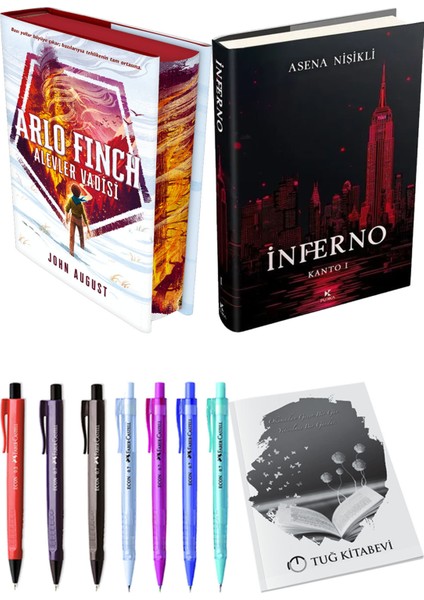 Inferno Kanto I ve Arlo Finch Alevler Vadisi Ciltli John August 2li Set