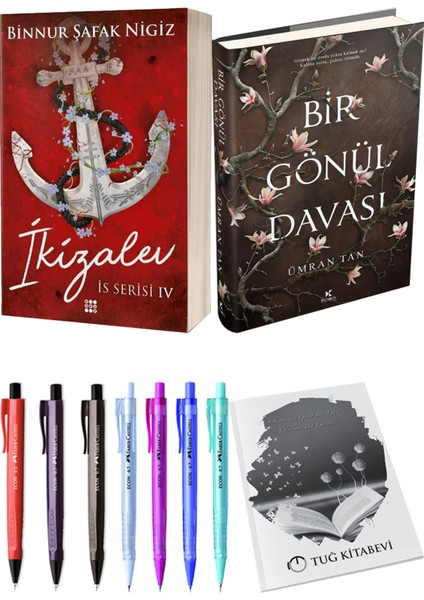 Bir Gönül Davası Ciltli ve Is Serisi 4 Ikizalev Ciltli Binnur Şafak Nigiz 2li Set