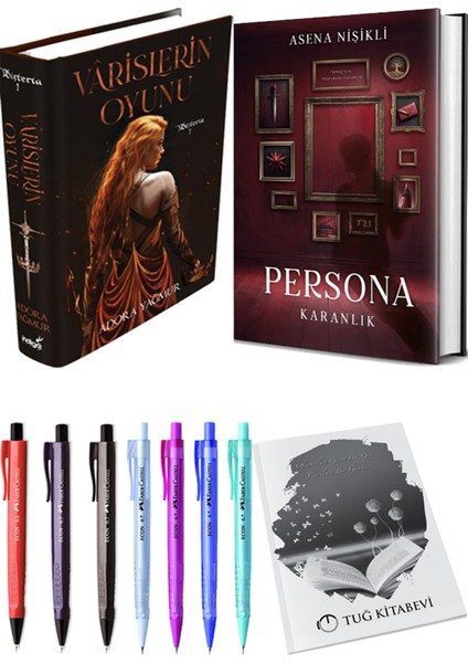 Persona Karanlık Ciltli ve Varislerin Oyunu Ciltli Adora Yağmur 2li Set