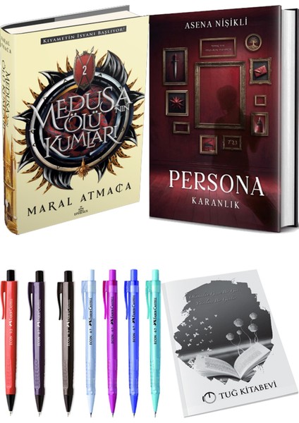 Persona Karanlık Ciltli ve Medusanın Ölü Kumları 2 Ciltli Maral Atmaca 2li Set