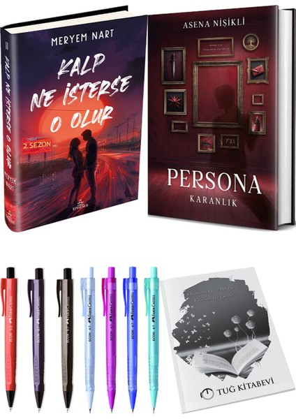 Persona Karanlık Ciltli ve Kalp Ne Isterse O Olur 2 Ciltli Meryem Nart 2li Set