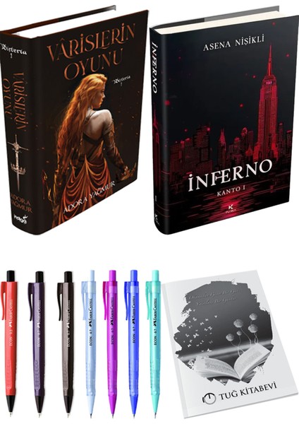 Inferno Kanto I ve Varislerin Oyunu Ciltli Adora Yağmur 2li Set