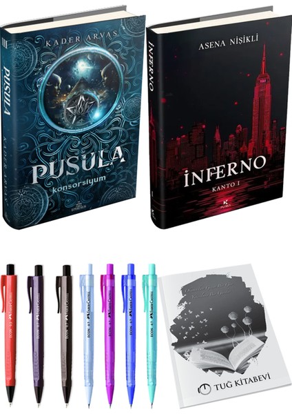 Inferno Kanto I ve Pusula 3 Konsorsiyum Ciltli Kader Arvas 2li Set
