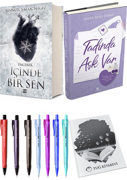 Tadında Aşk Var Ciltli ve Içinde Bir Sen 4 Azlem Ciltli Binnur Şafak Nigiz 2li Set