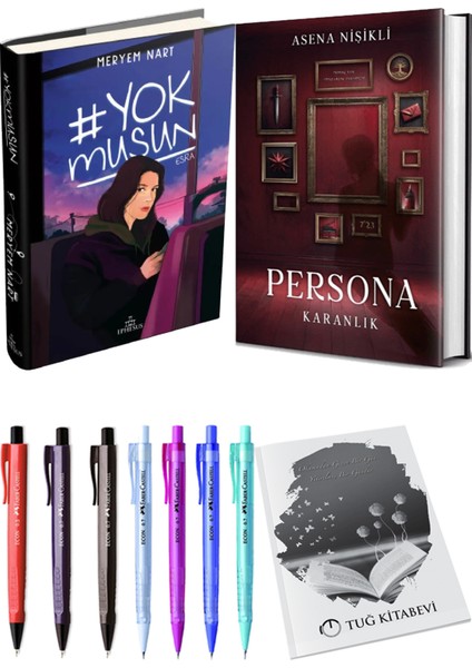 Persona Karanlık Ciltli ve Ephesus Yayınları Yokmusun Ciltli Meryem Nart 2li Set
