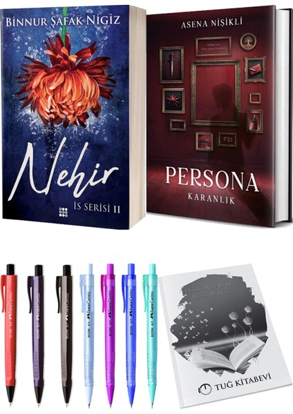 Persona Karanlık Ciltli ve Is Serisi 2 Nehir Ciltli Binnur Şafak Nigiz 2li Set