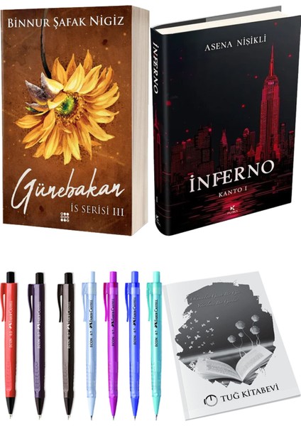 Inferno Kanto I ve Is Serisi 3 Günebakan Ciltli Binnur Şafak Nigiz 2li Set