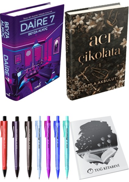 Acı Çikolata Ciltli ve Daire 7 Ciltli Beyza Alkoç 2li Set